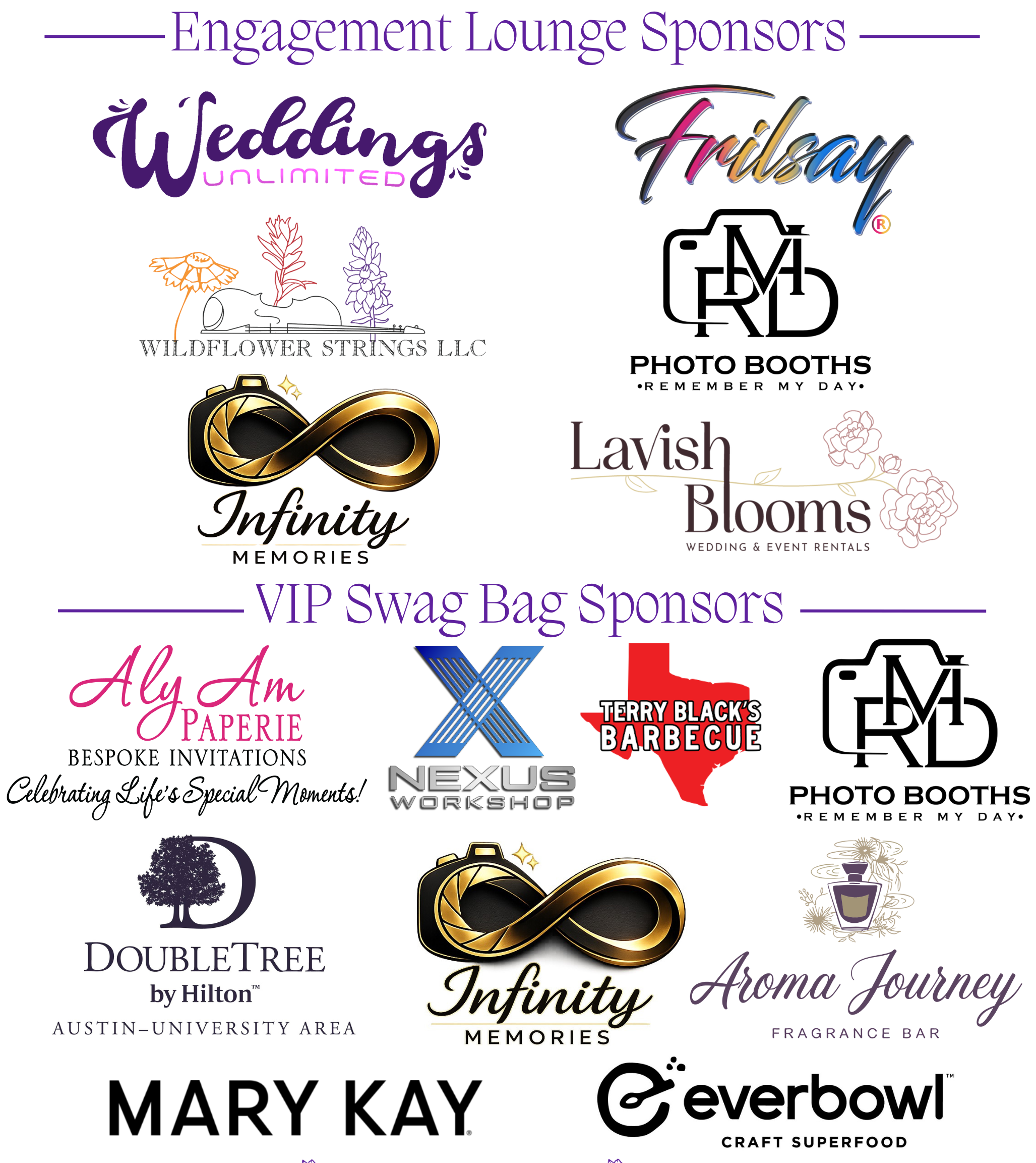 Bridal Extravaganza sponsors – Engagement Lounge, VIP Swag Bag