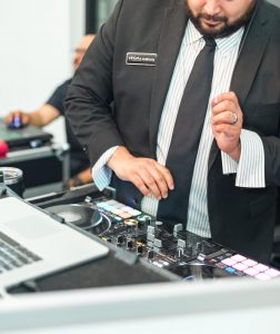 VEGAs DJ at mixing table