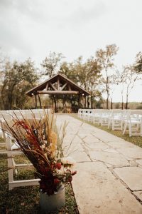 outdoor ceremony site at Texas Old Town
