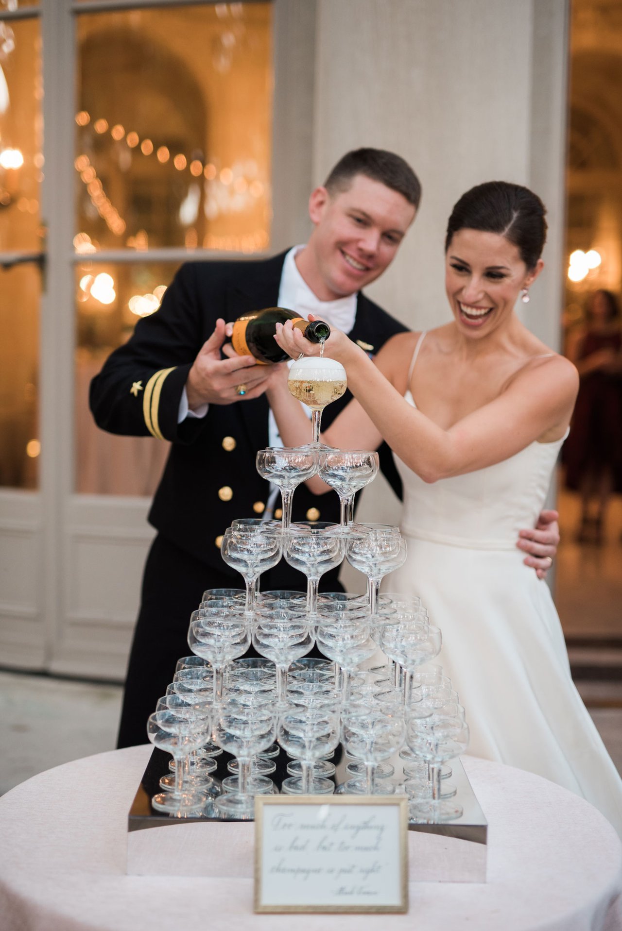 Trend Spotted Champagne Towers Texas Weddings