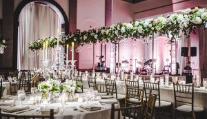 Bullock State History Museum wedding reception tables