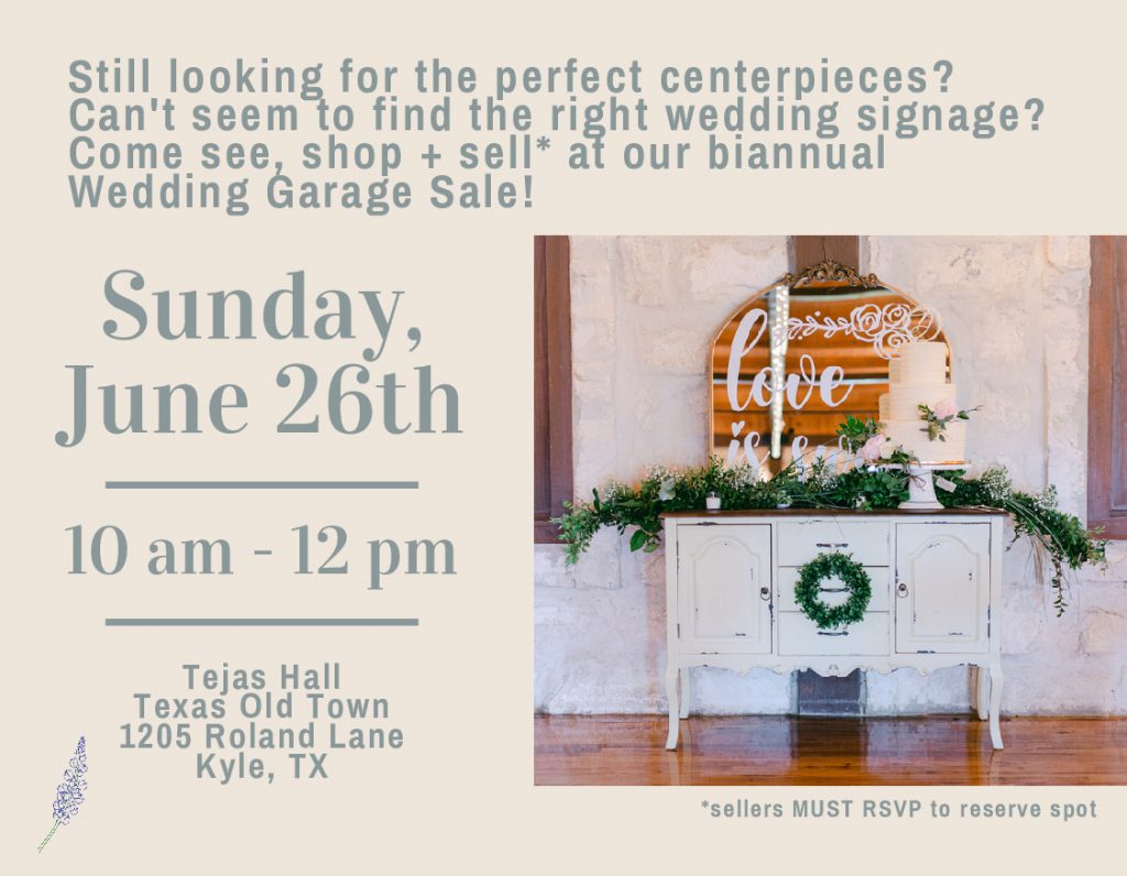 Save Big at the Texas Old Town Wedding Garage Sale! Texas Weddings