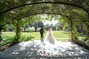 outdoor wedding ceremony San Antonio Botanical Garden