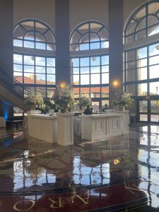 wedding bar set up at Bullock Museum