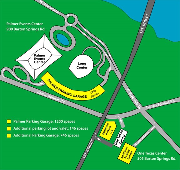 Palmer Events Center Loading Dock Map