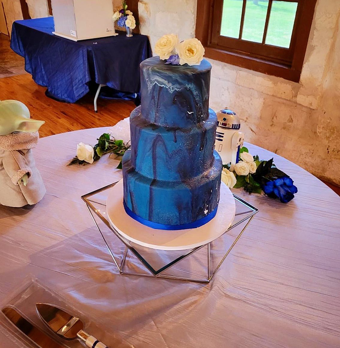 Starry Nights Star Themed Wedding cakes – Donna Joy